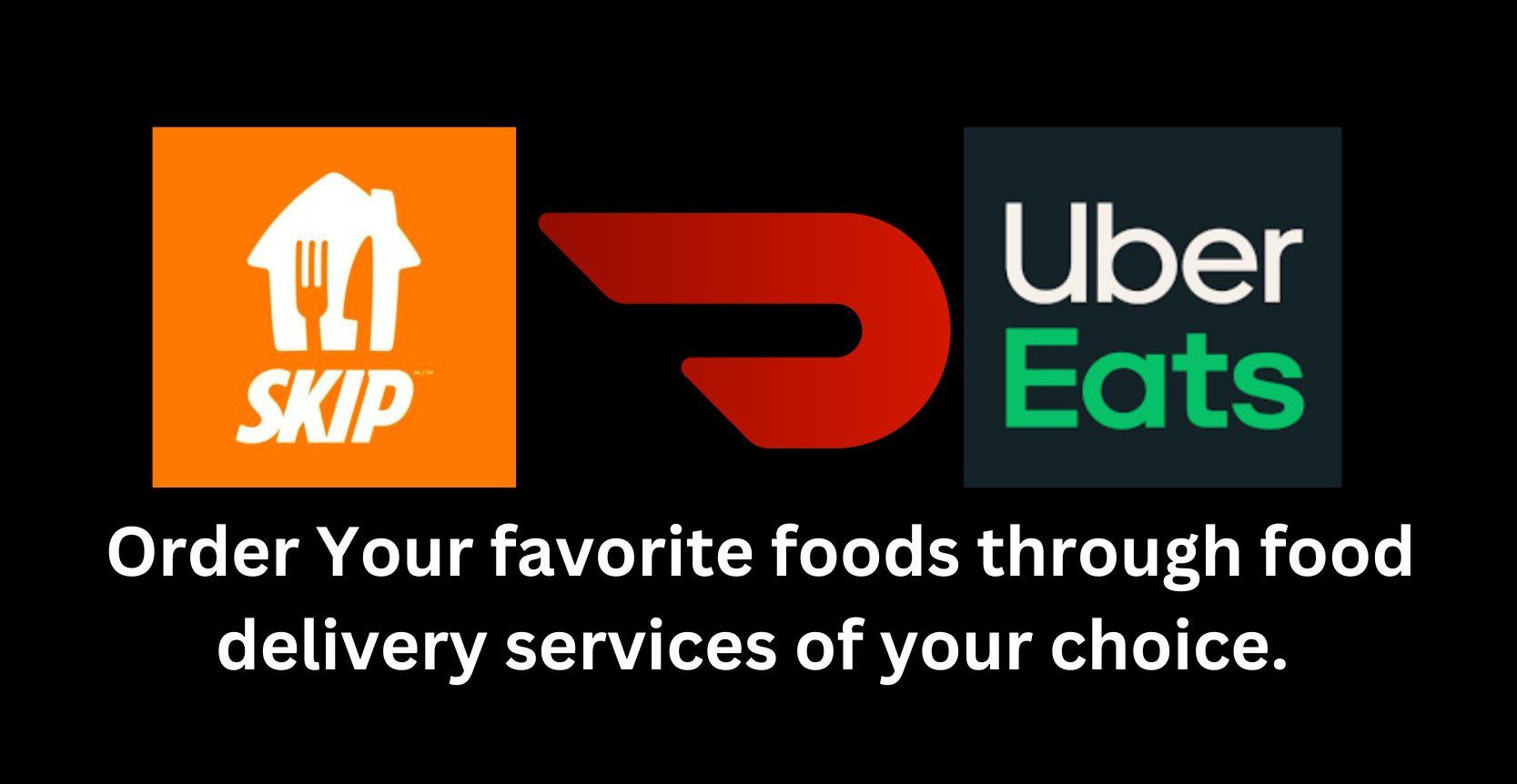 Order Your favorite foods through - 1
